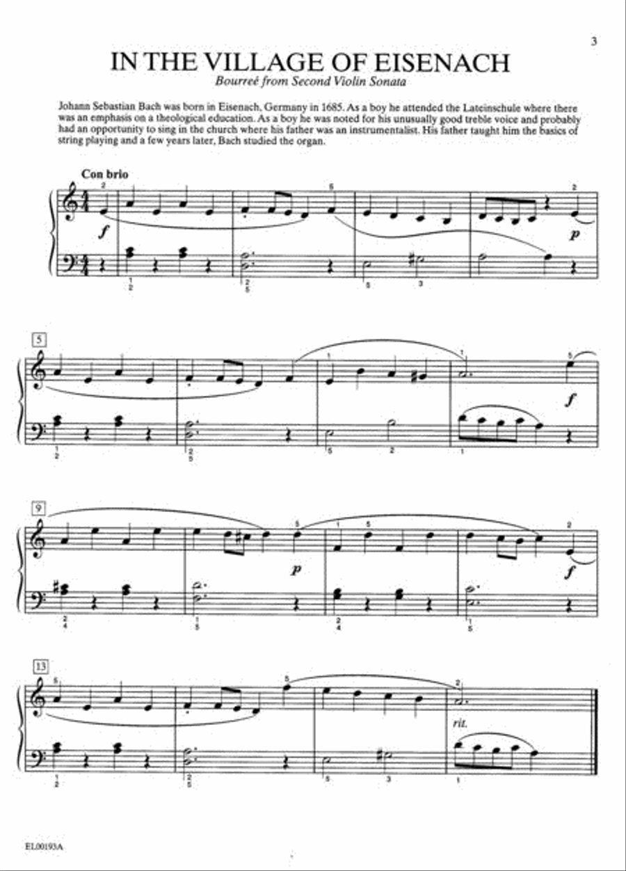 Bach-Schaum, Book 1 Piano Method scores gallery preview page 3