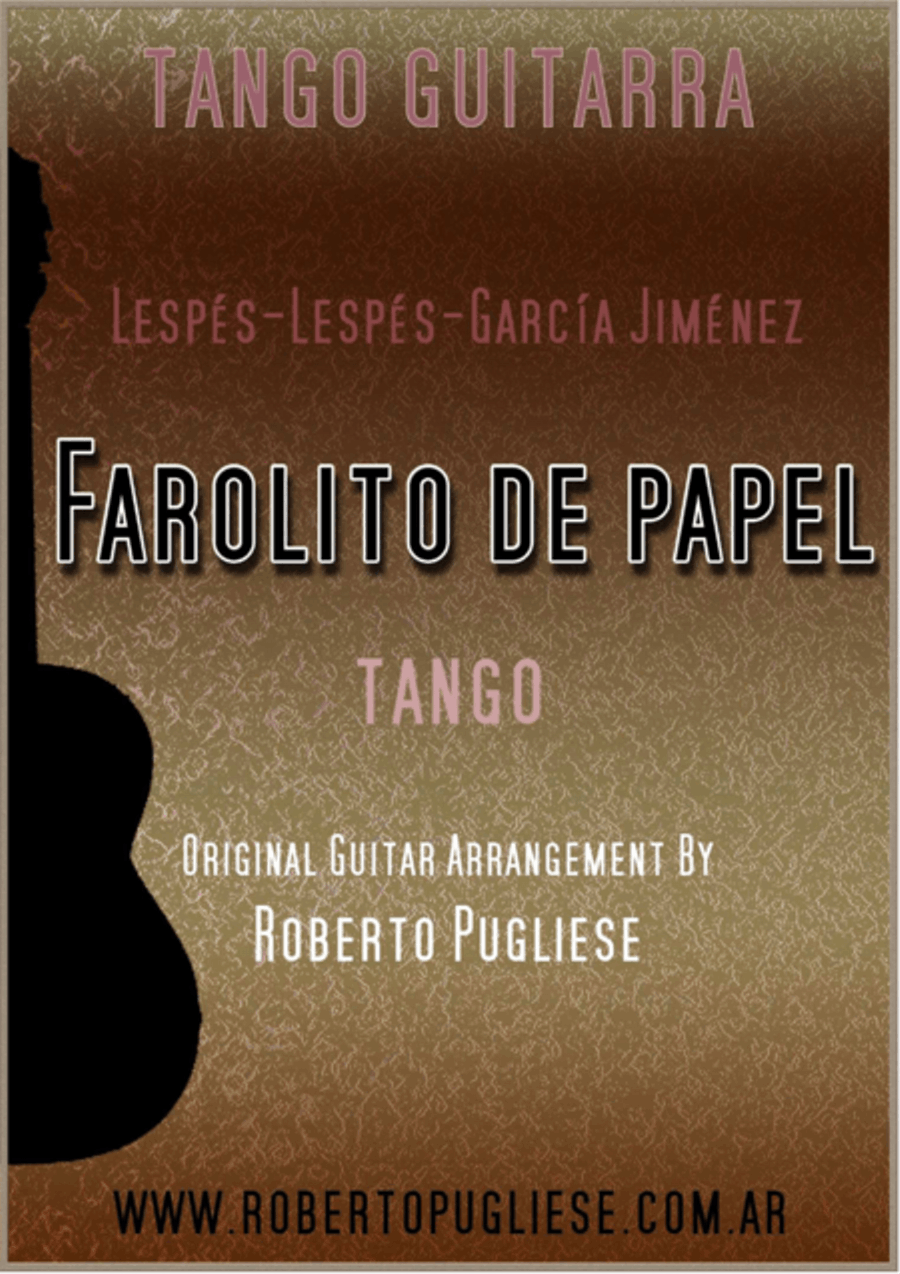 Farolito de papel - Tango (Lespes - Lespes - Jimenez) Classical Guitar scores gallery preview page 1