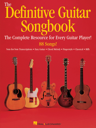 Book cover for The Definitive Guitar Songbook
