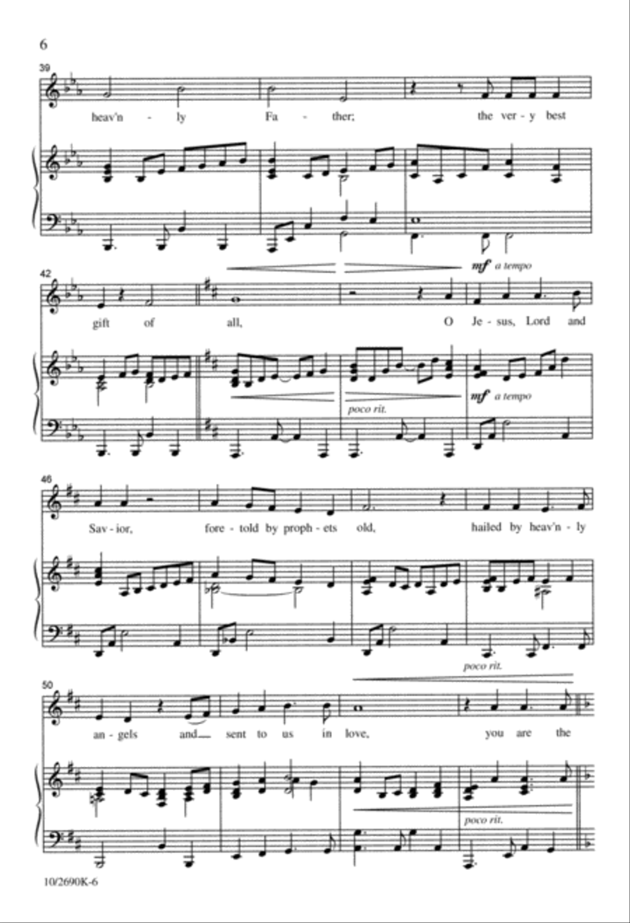 The Very Best Gift of All Unison Choir scores gallery preview page 6