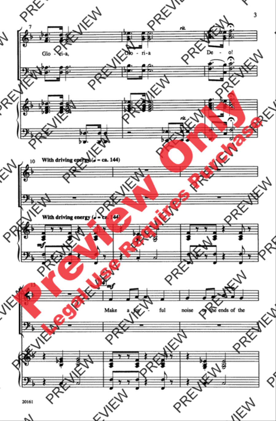 Make a Joyful Noise 4-Part scores gallery preview page 3
