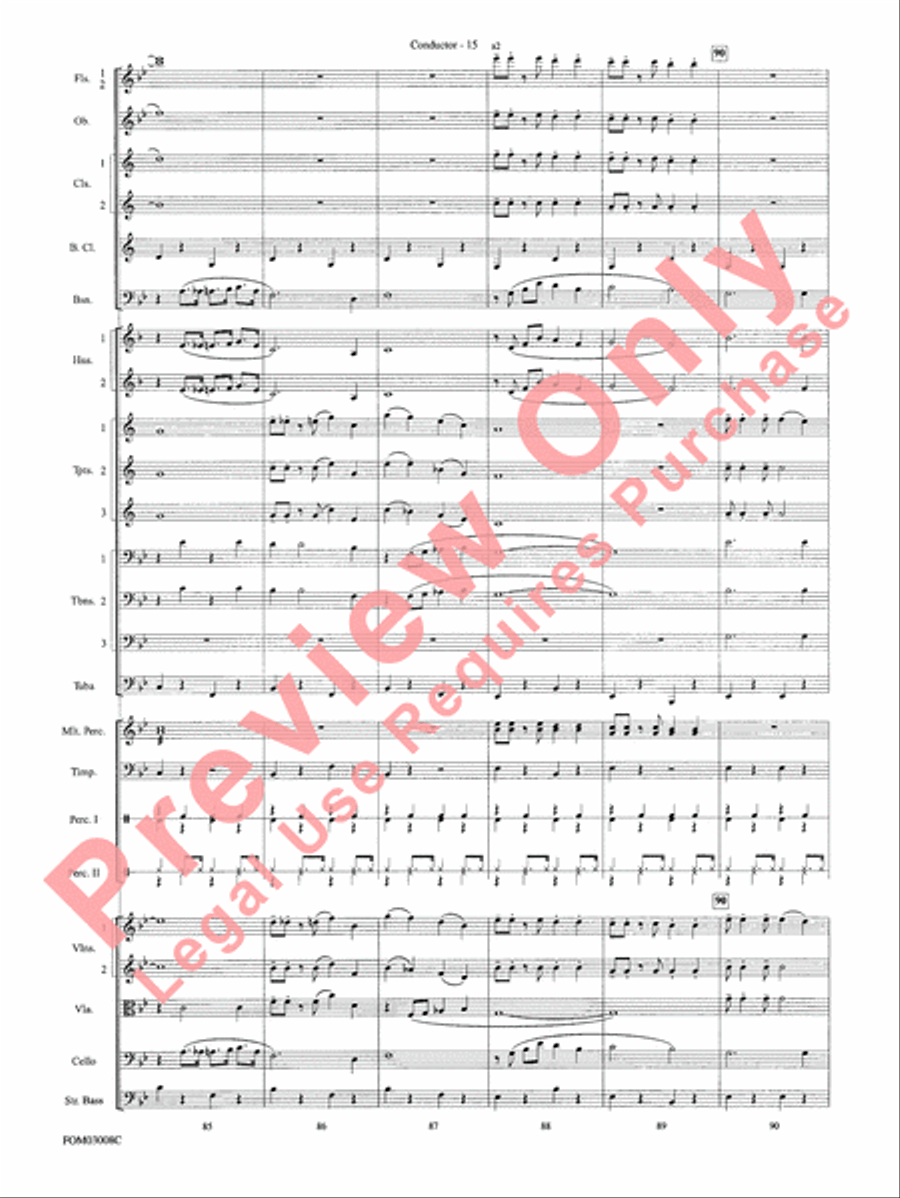 Chicago (from the musical Chicago) Full Orchestra scores gallery preview page 18