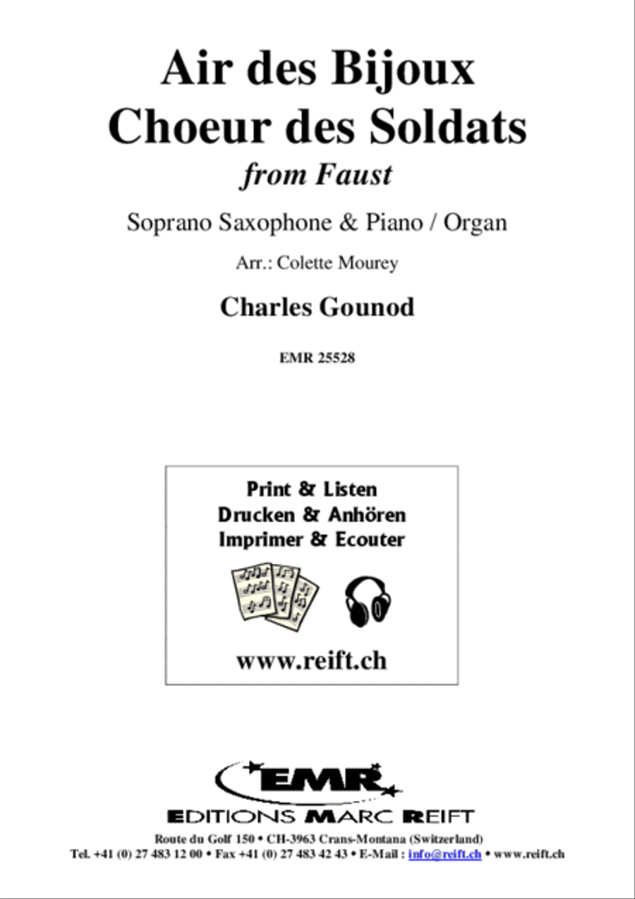 Air des Bijoux / Choeur des Soldats Soprano Saxophone scores gallery preview page 2