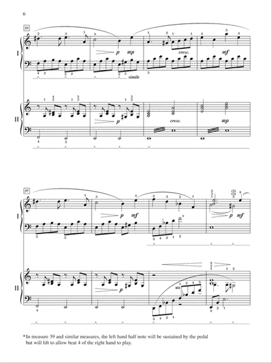 Concerto Romantique: In Three Movements for Solo Piano with Piano Accompaniment - Piano Duo (2 Pianos, 4 Hands) School and Community scores gallery preview page 6