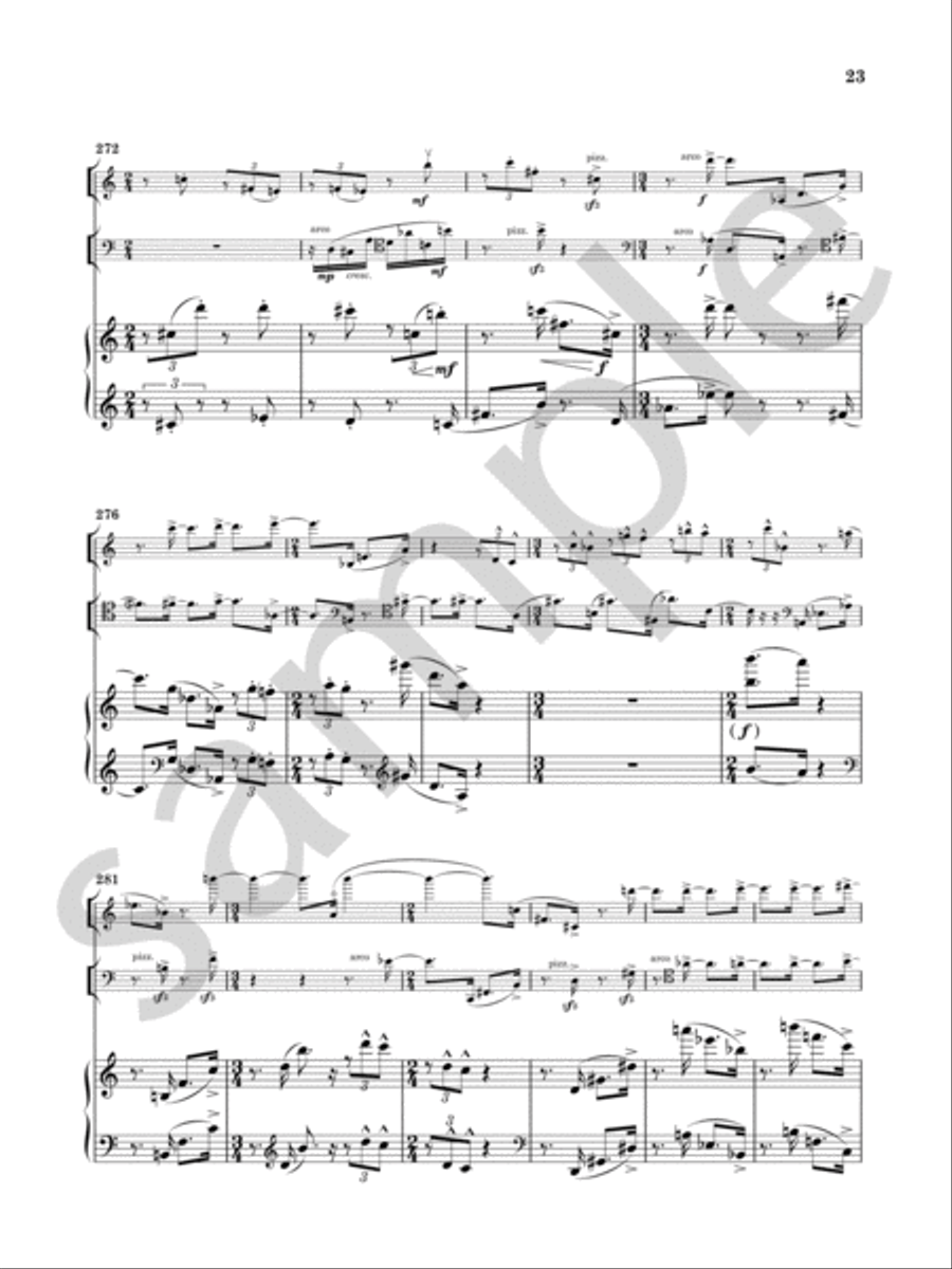 Trio No. 2 Piano Trio scores gallery preview page 10