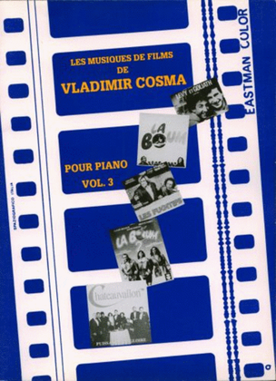Book cover for Les musiques de film de vladimir cosma vol3 piano
