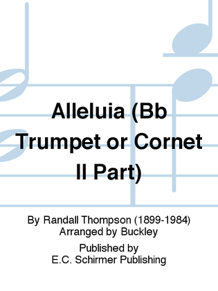 Alleluia (Bb Trumpe/Cornet II Replacement Part)