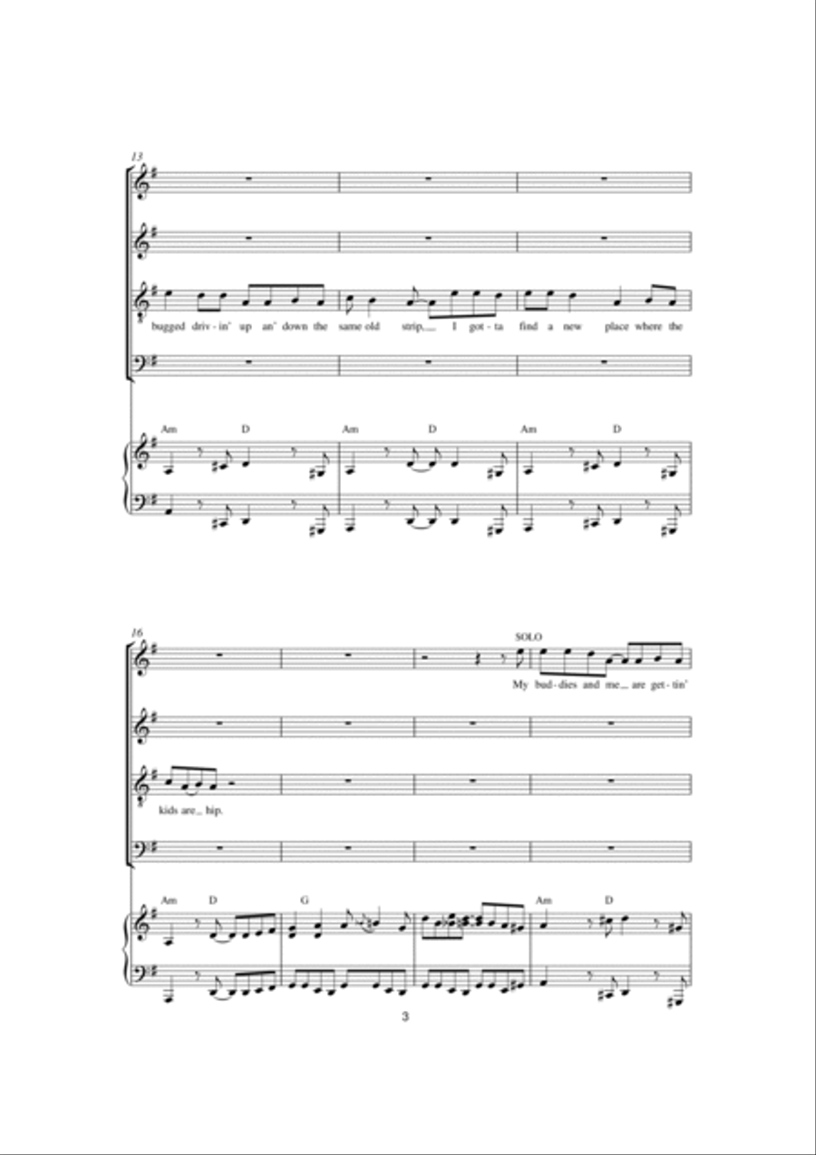 I Get Around (arr. Thomas Lydon) 4-Part scores gallery preview page 3