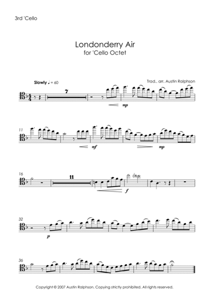 Londonderry Air (Danny Boy) - cello octet / cello ensemble image number null
