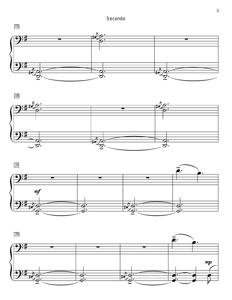 Highland Fling Highland Fling Piano Duet scores gallery preview page 3