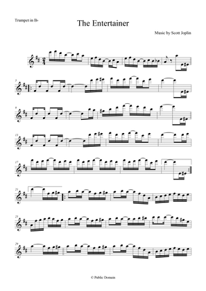 The Entertainer By Scott Joplin for Trumpet in Bb