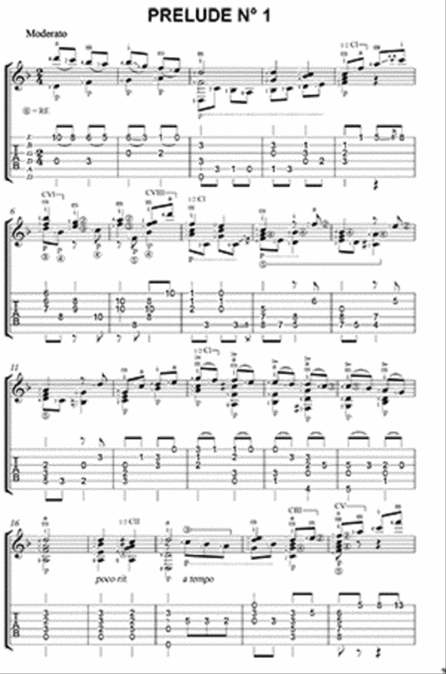 Francisco Tarrega: Preludes Acoustic Guitar scores gallery preview page 2