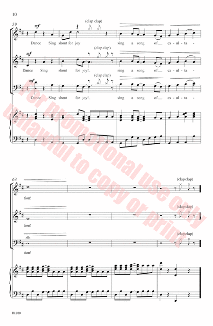 Sing! Shout! 3-Part scores gallery preview page 11