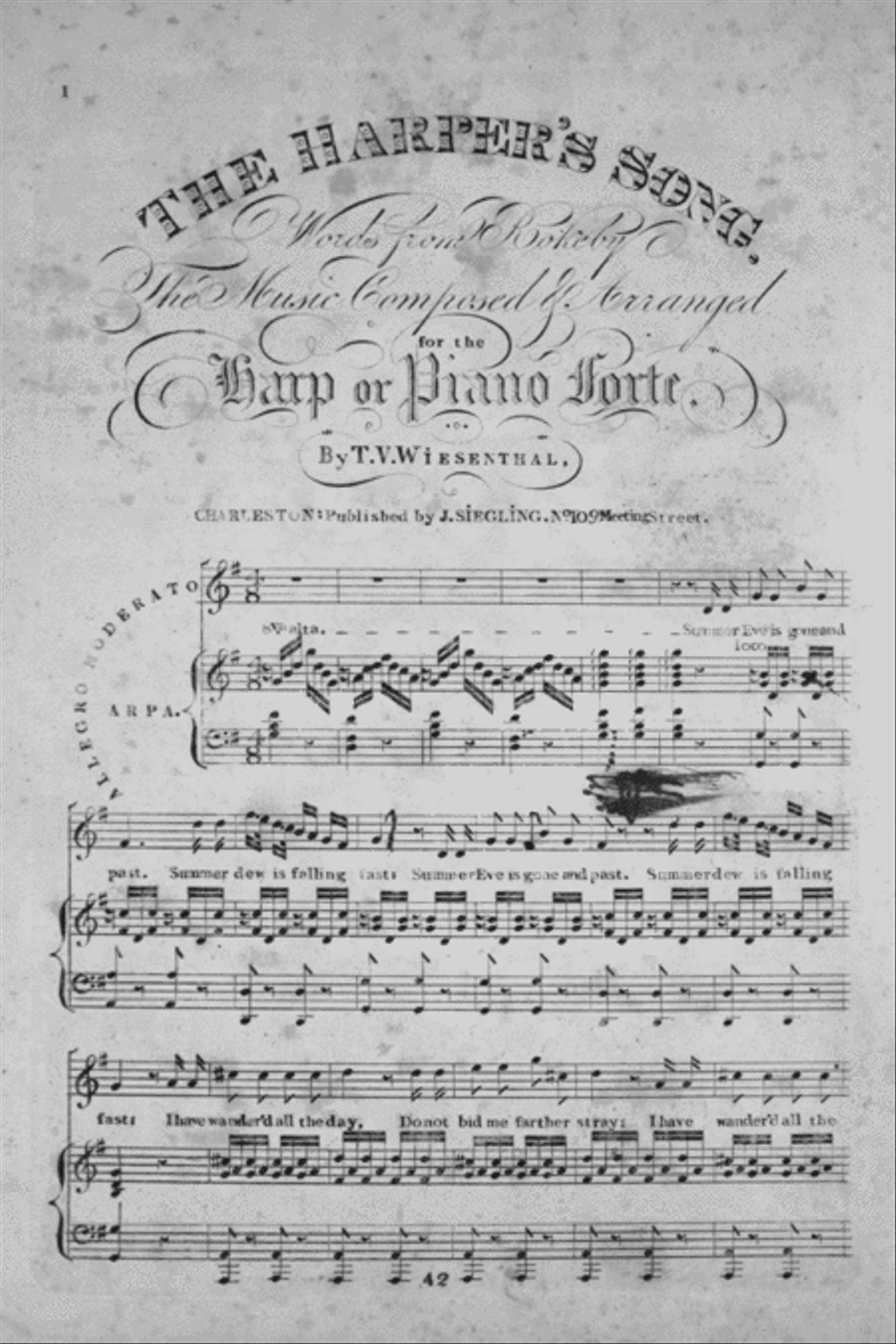 The Harper's Song Voice scores gallery preview page 1