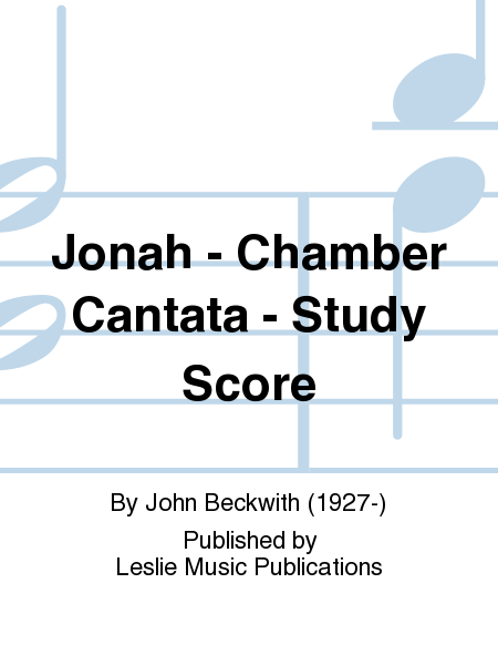 Jonah - Chamber Cantata - Study Score