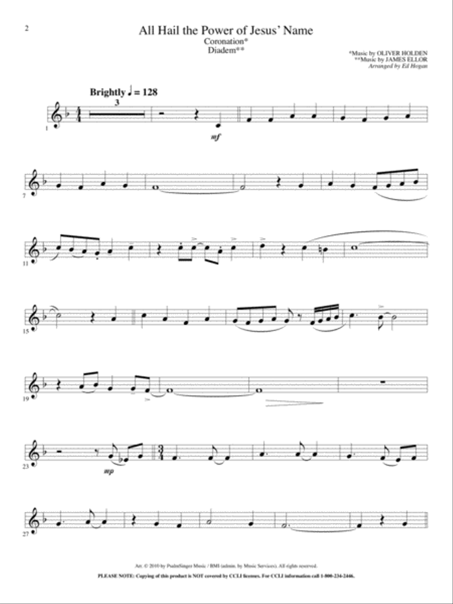 Creative Hymns for French Horn Horn scores gallery preview page 2