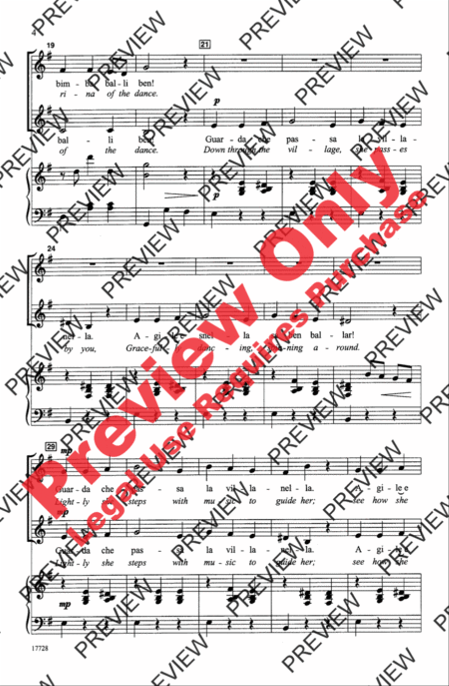 Ma Bella Bimba 2-Part scores gallery preview page 4