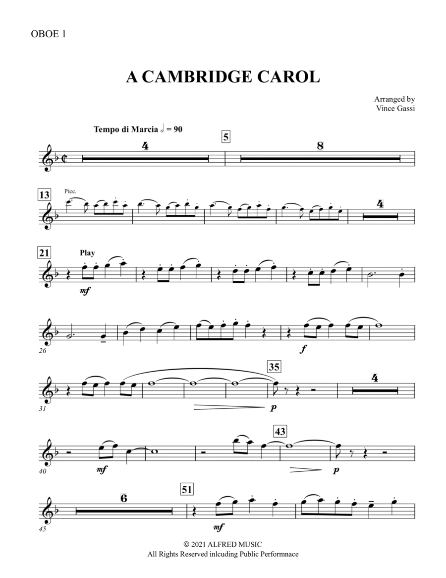A Cambridge Carol: Oboe