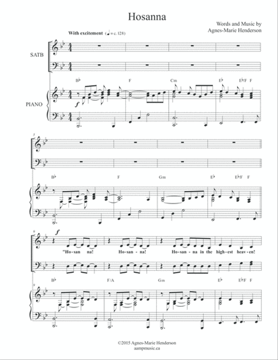 Hosanna 4-Part scores gallery preview page 2