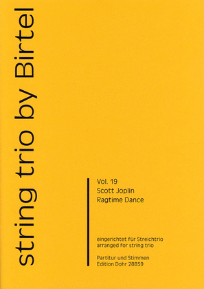 Book cover for The Ragtime Dance -A Stop-Time Two-Step- (für Streichtrio)