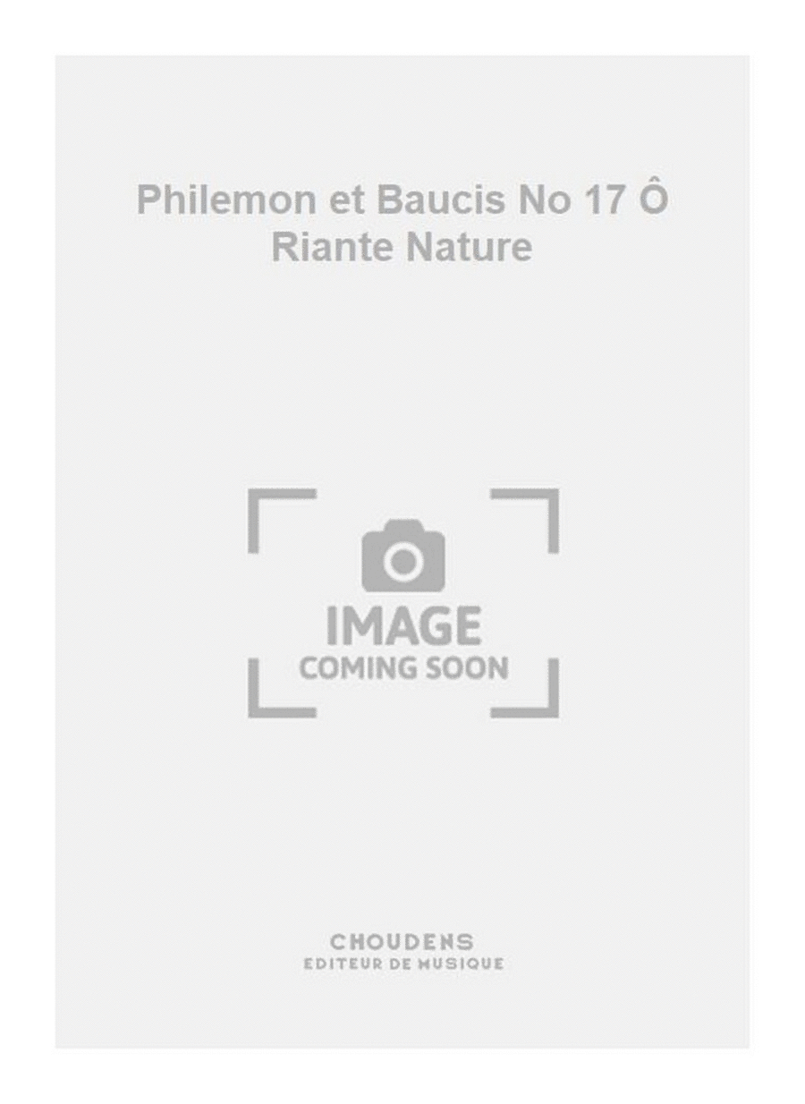 Philemon et Baucis No 17 Ô Riante Nature Soprano Voice scores gallery preview page 1