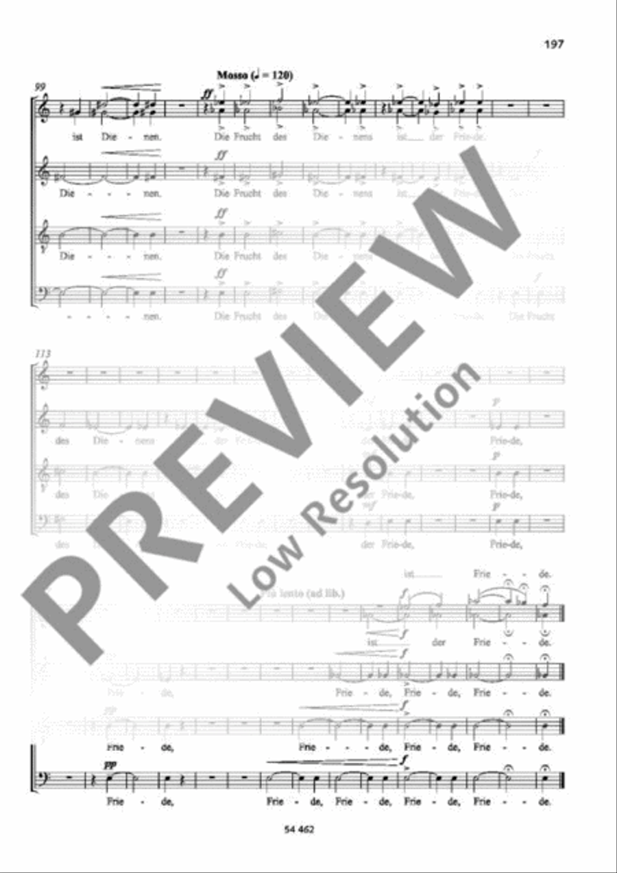 Die Frucht des Schweigens SSAATTBB scores gallery preview page 5