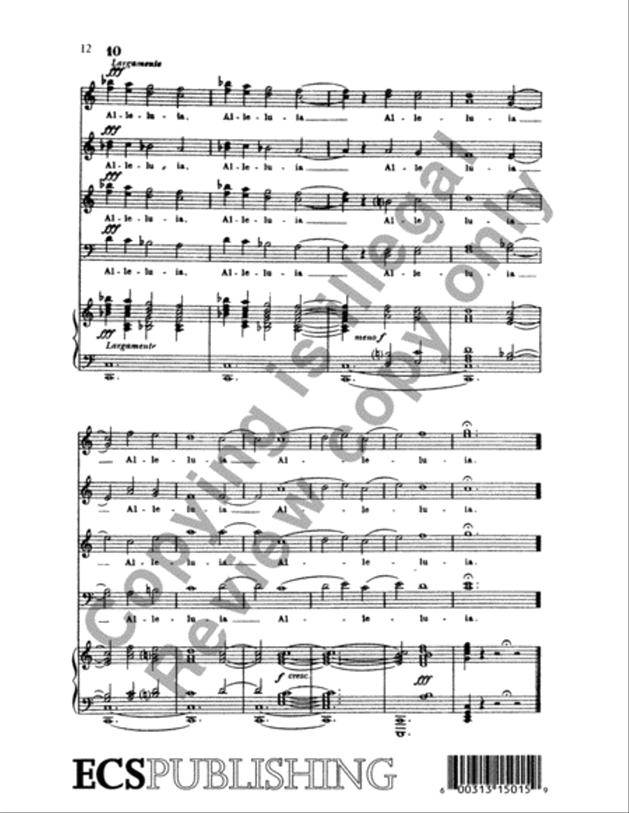 Psalm 148: Lord, Who Hast Made Us (Organ/Vocal Score) 4-Part scores gallery preview page 21