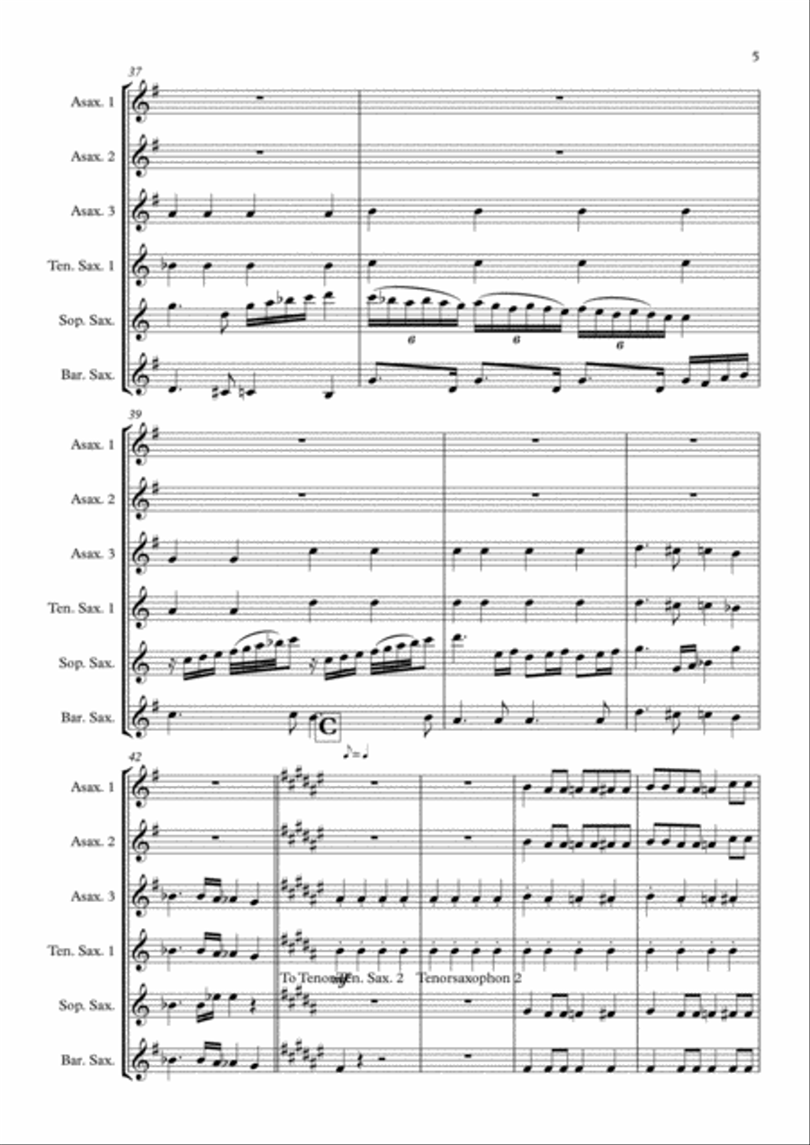 Bohemian Rhapsody Woodwind Quintet scores gallery preview page 5