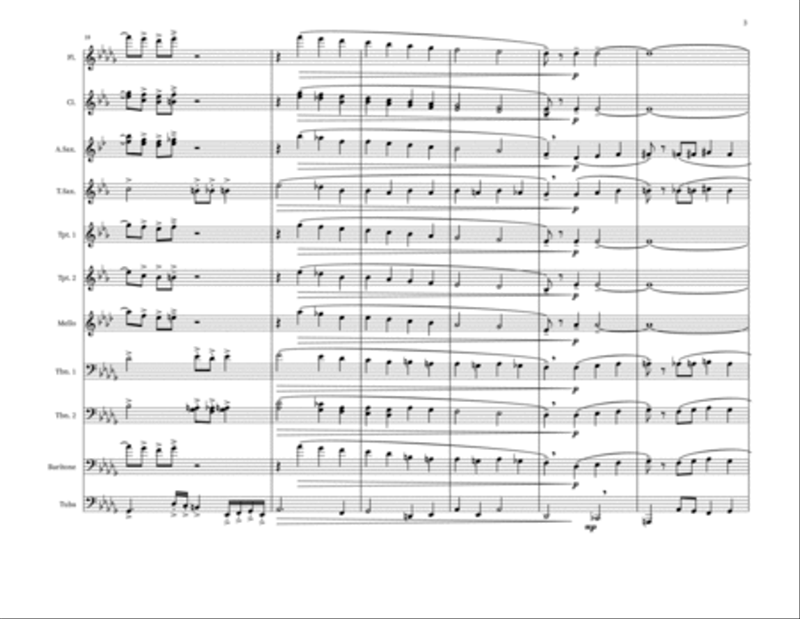 Total Praise Total Praise Marching Band scores gallery preview page 3