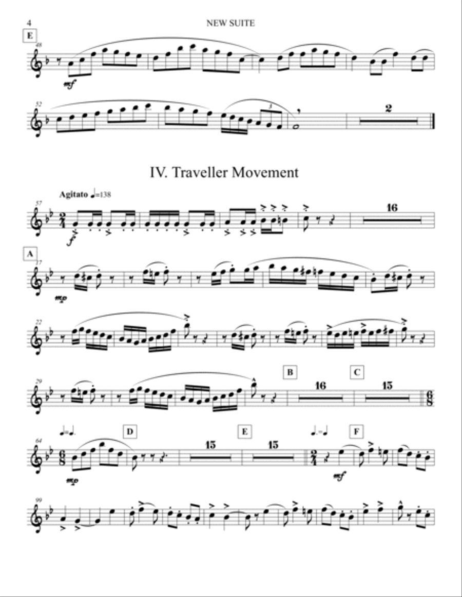 New Suite (Parts) [1] Concert Band scores gallery preview page 4