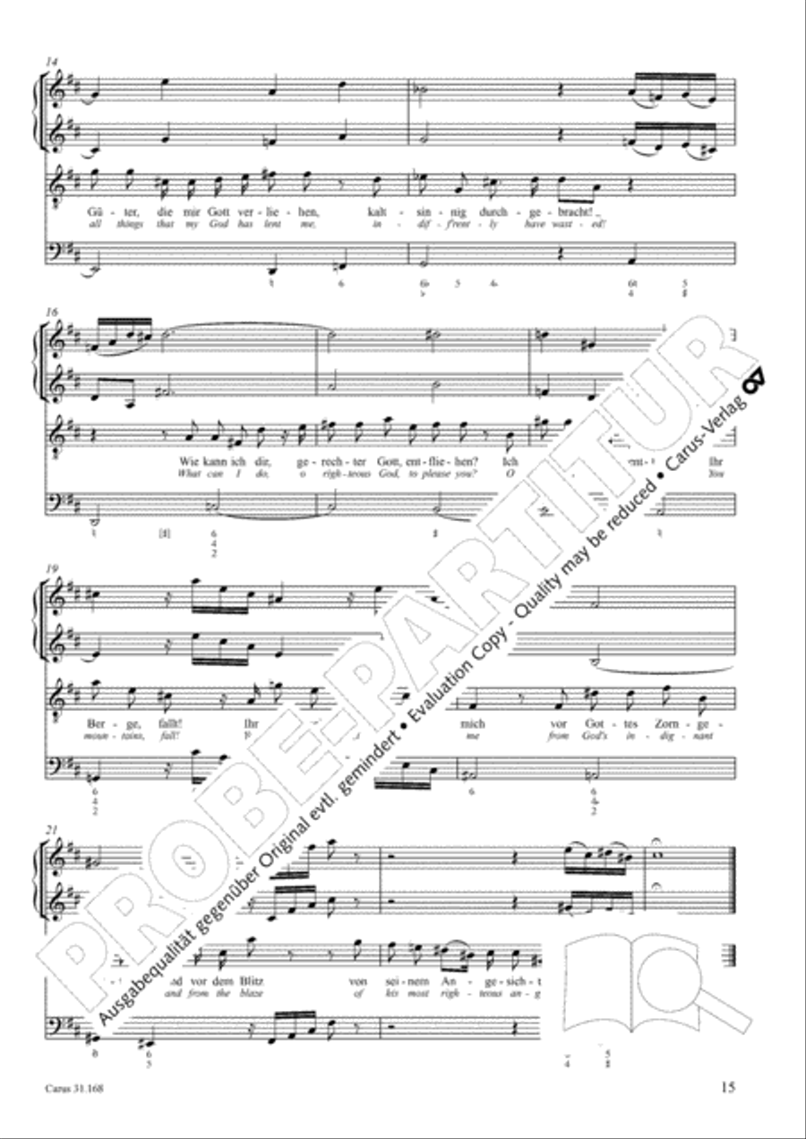 Day of reck'ning! Judgment day (Tue Rechnung! Donnerwort) 4-Part scores gallery preview page 16