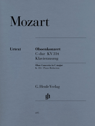 Book cover for Mozart - Concerto C Major K 314 Oboe/Piano Urtext