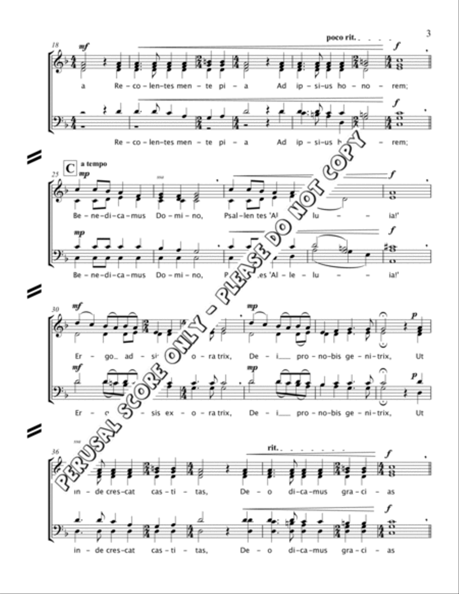 Laudemus Cum Armonia Laudemus Cum Armonia 4-Part scores gallery preview page 3