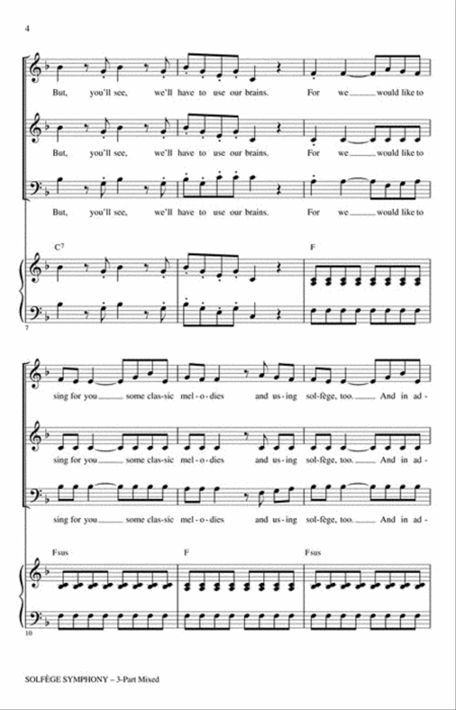 Solfege Symphony 3-Part scores gallery preview page 3