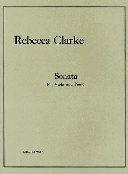 Sonata by Rebecca Clarke Piano Accompaniment - Sheet Music