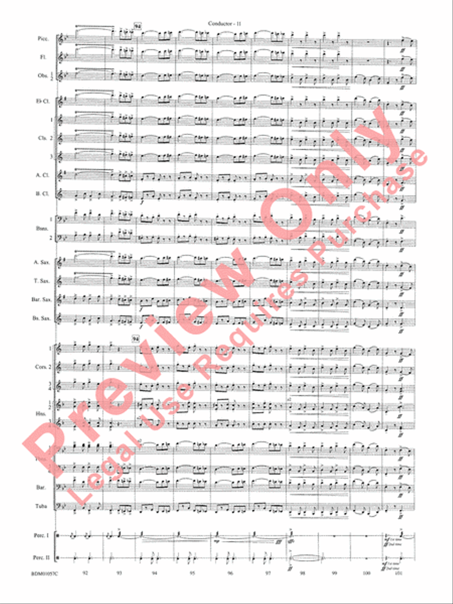 Black Horse Troop - Cb Concert Band scores gallery preview page 13