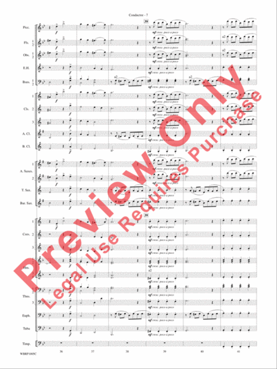 Prelude and Fugue in B-flat Major Concert Band scores gallery preview page 9