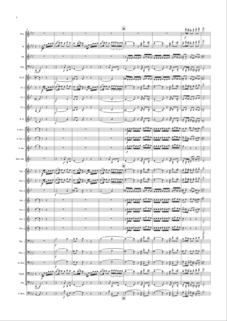 Fanfare de La Peri Concert Band scores gallery preview page 2
