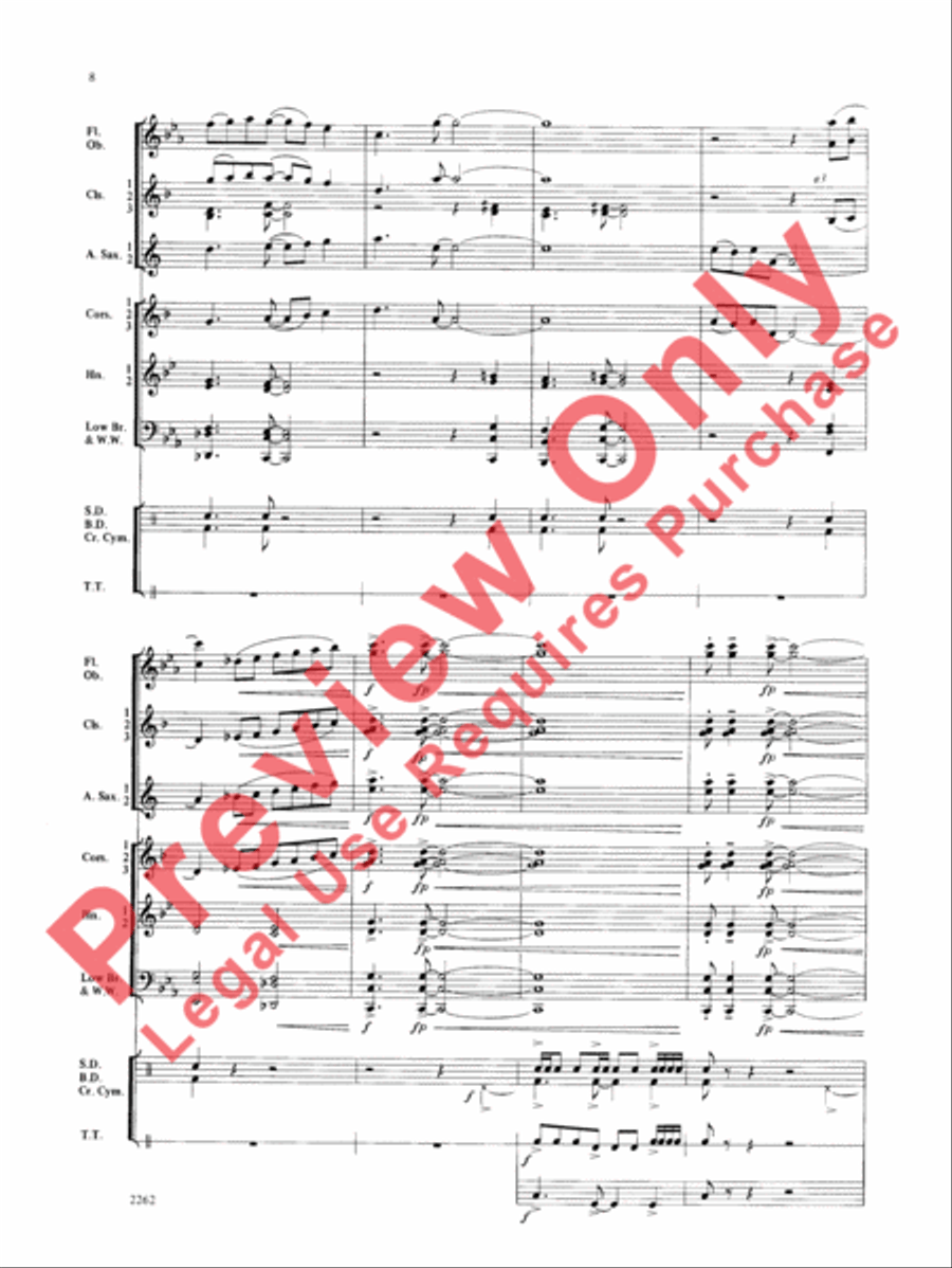 Wood County Celebration Wood County Celebration Concert Band scores gallery preview page 9