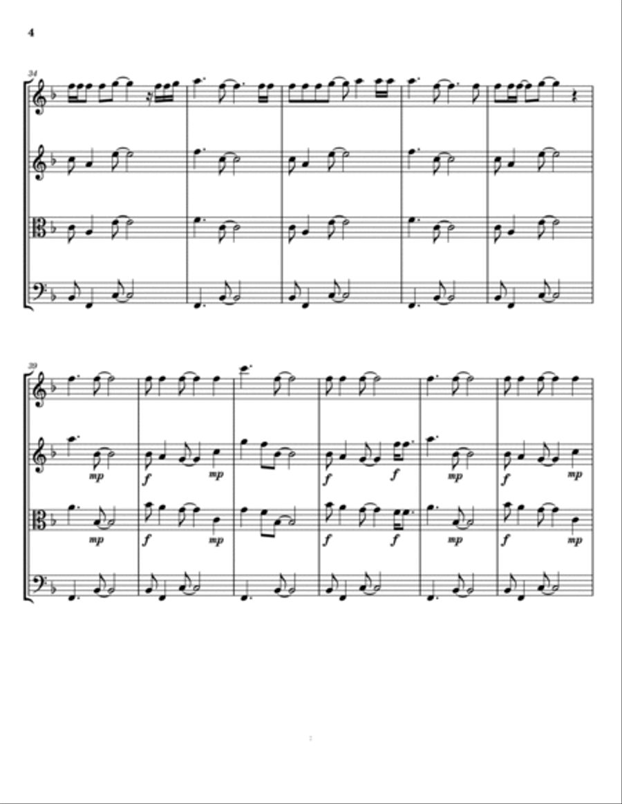 Free Fallin' String Trio scores gallery preview page 4