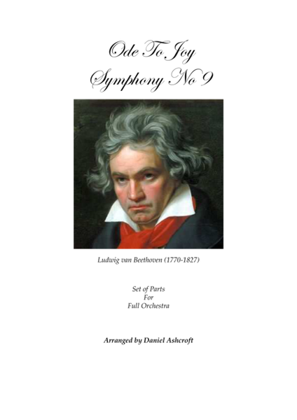 Beethoven's Ode To Joy - Parts Only image number null