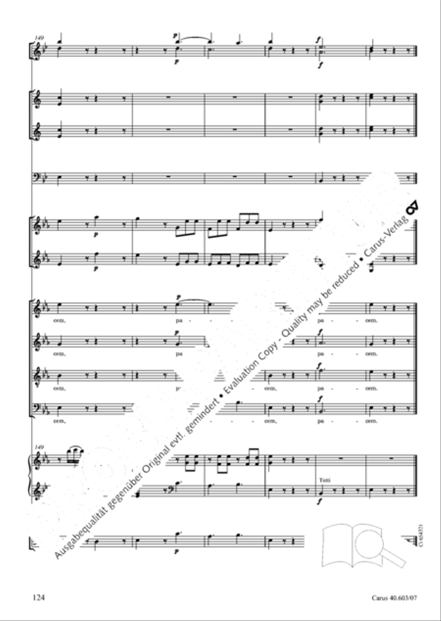 Grosse Orgelsolomesse in Es 4-Part scores gallery preview page 137