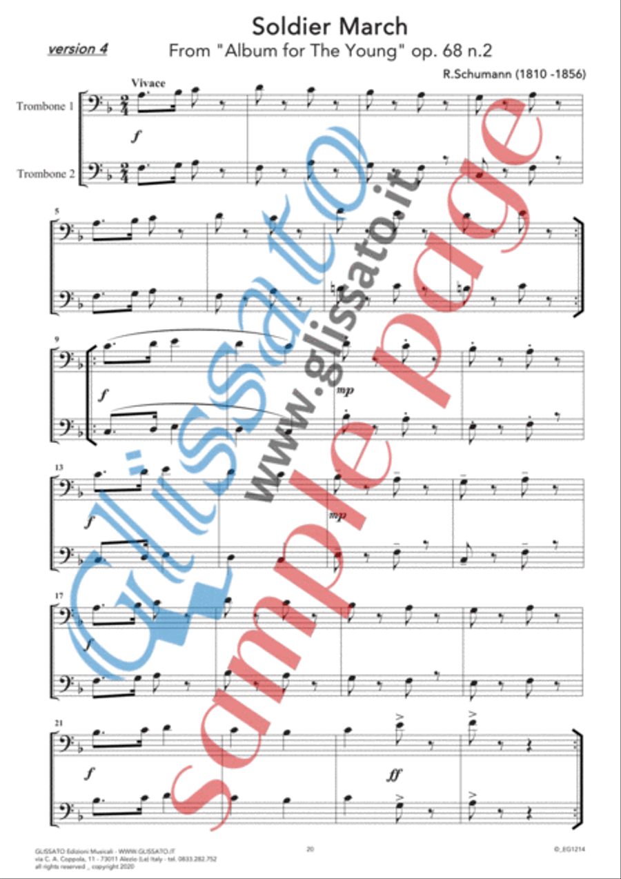10 Romantic Pieces - Trombone or Euphonium Duet Brass Duet scores gallery preview page 3