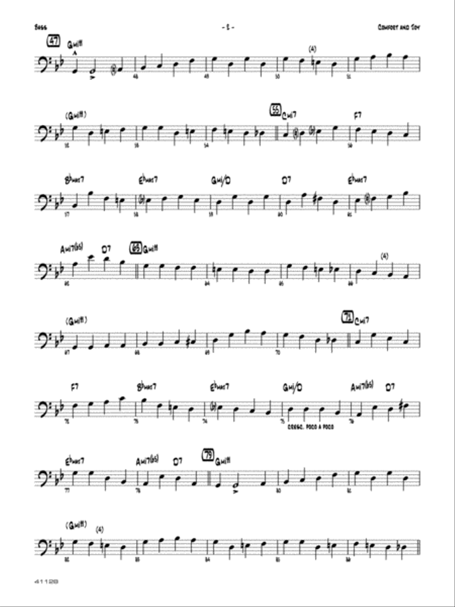 Comfort and Joy: String Bass Jazz Ensemble scores gallery preview page 2