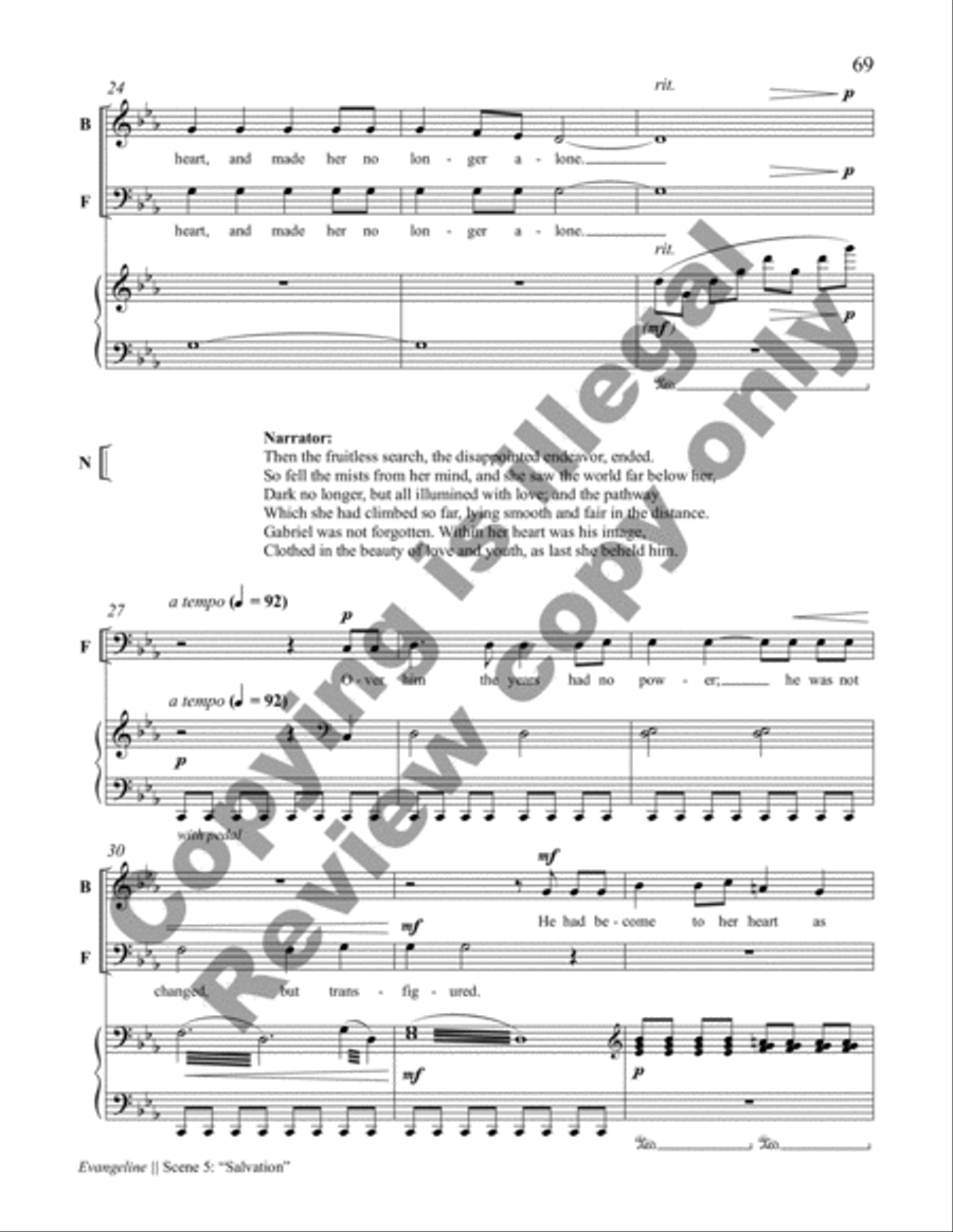 Evangeline Choir scores gallery preview page 24