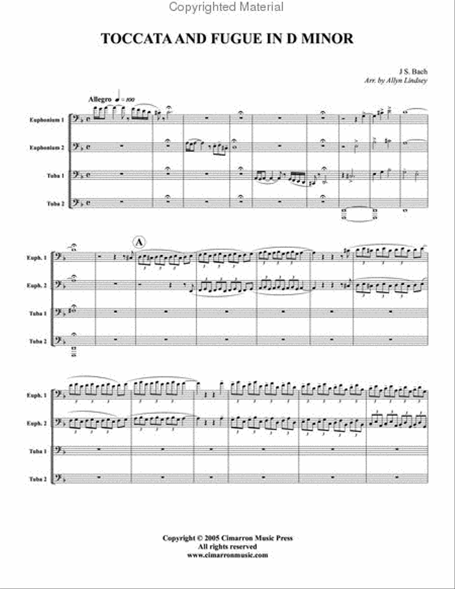 Toccata and Fugue in D Minor EETT scores gallery preview page 2