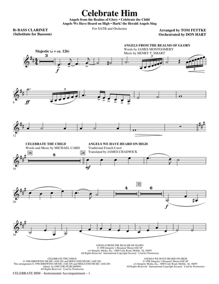 Celebrate Him (Medley) - Bass Clarinet (sub. Bassoon)