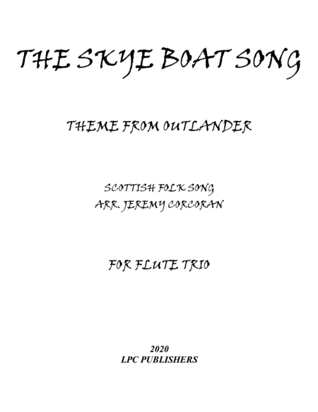 The Skye Boat Song for Flute Trio image number null