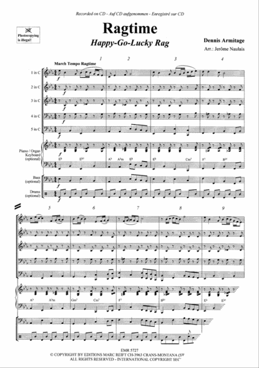 Ragtime Brass Band scores gallery preview page 3