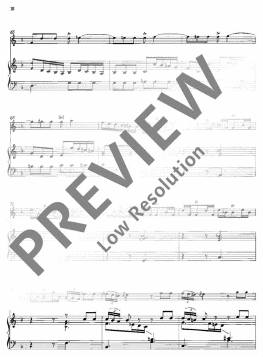 Concerto F major Soprano Recorder scores gallery preview page 21